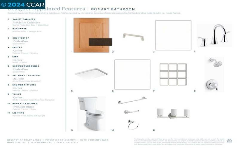 Primary bathroom features