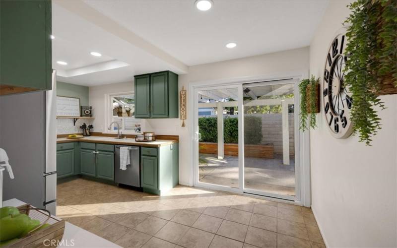 Kitchen to backyard