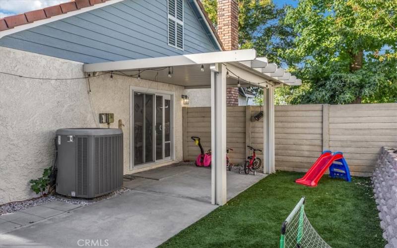 Covered patio to dining room