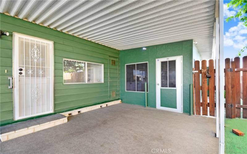 Carport and storage