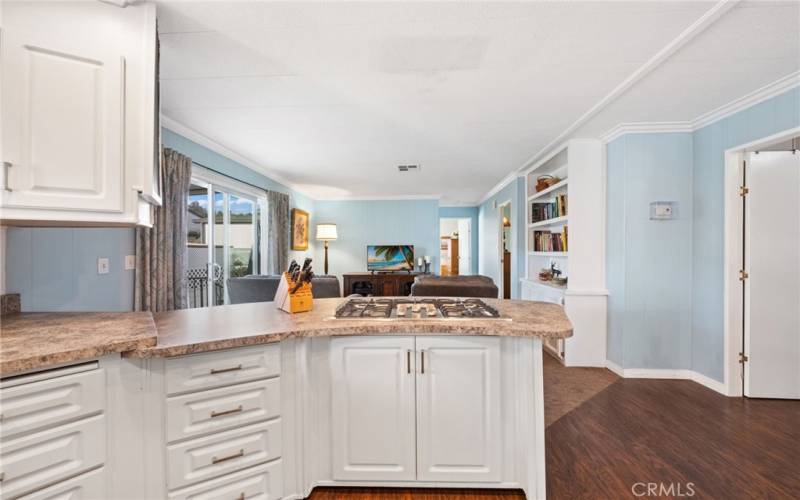 All white cabinets