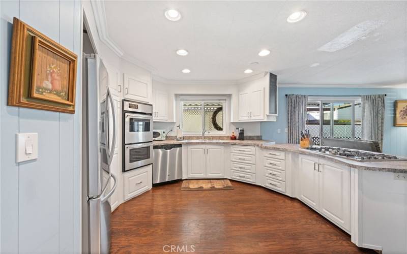 Kitchen open to the family room