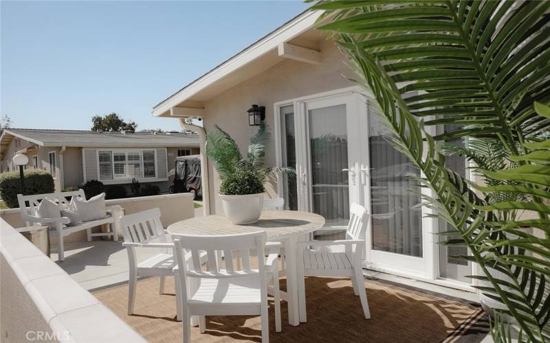 French Doors onto Patio