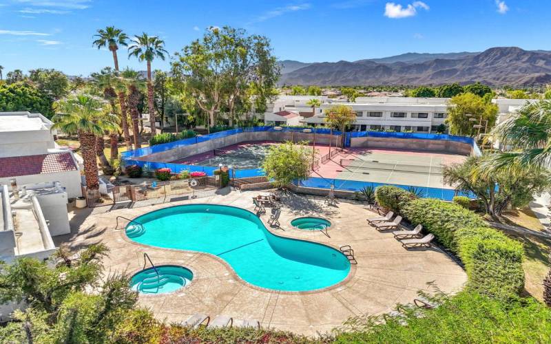 Pool #1 aerial view