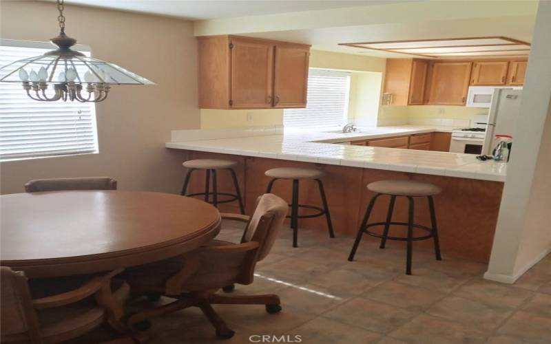 Dining area towards kitchen