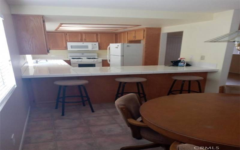 Dining area towards kitchen