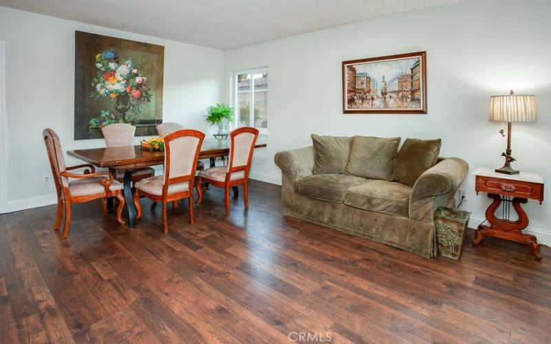 The dining room with its gleaming newer high-end wood laminate floors is perfect for any​​‌​​​​‌​​‌‌​​‌​​​‌‌​​​‌​​‌‌​​‌‌​​‌‌​​​​ occasion.