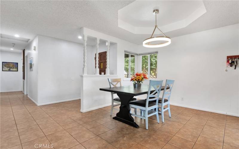 Large open dining area.