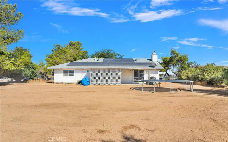 Home has solar for excellent savings on power bills.