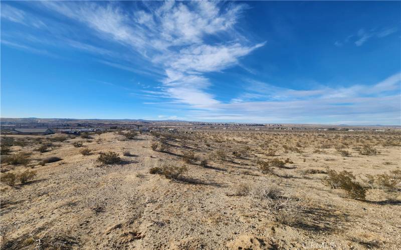 Standing on Property hill looking west