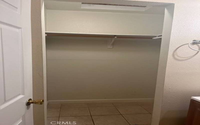 Master bathroom closet