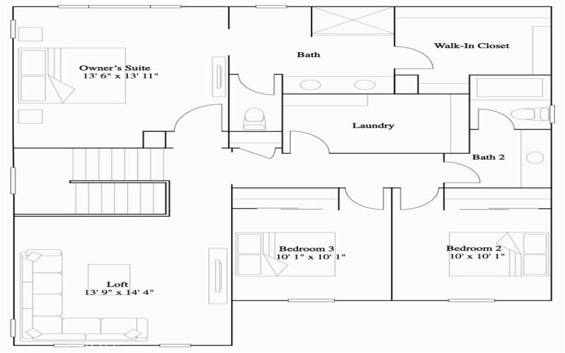 Residence 4 - Level 2 Floorplan