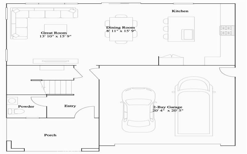 Residence 4 - Level 1 Floorplan