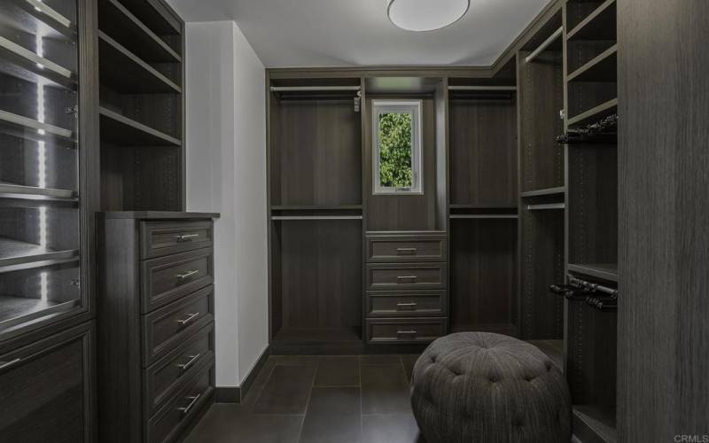 Custom walk in closet