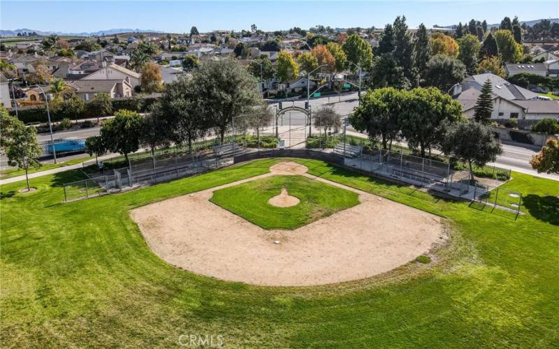 Ariel Images Of Park adjacent to property.