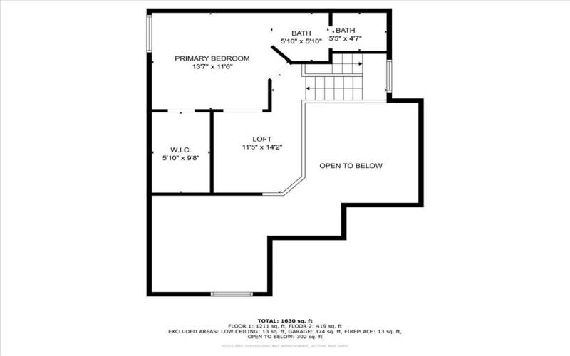 Second floor floorplan