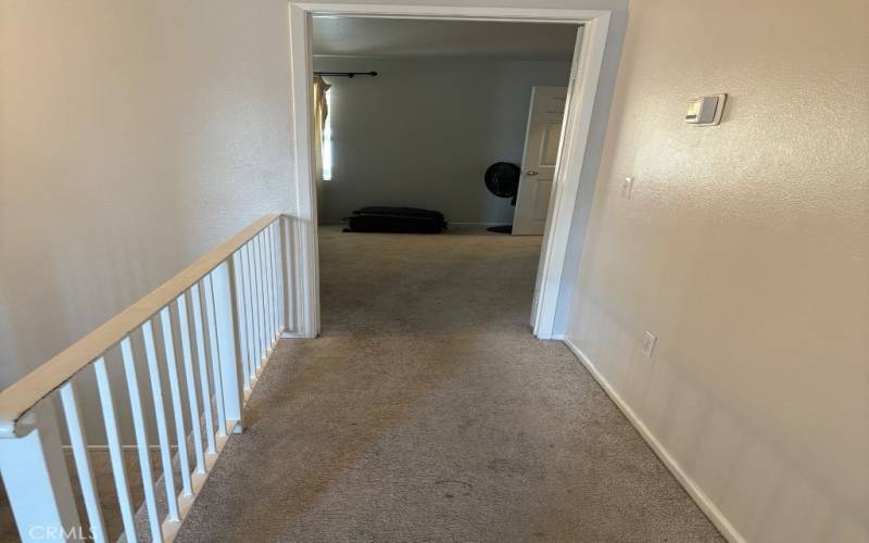 Upstairs Hallway to Master Bed & bath 
