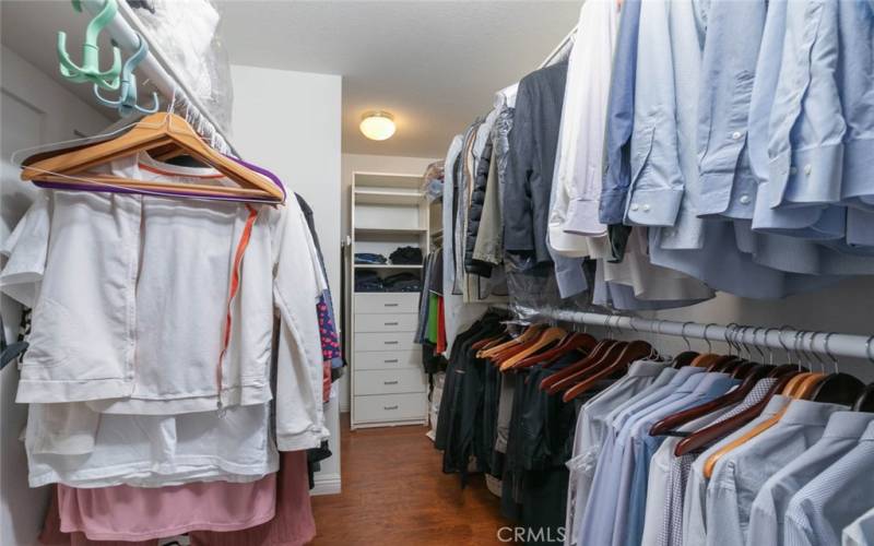 another walk-in closets in master suite