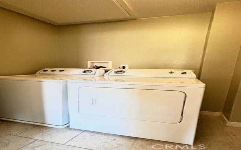 washer and dryer in closet