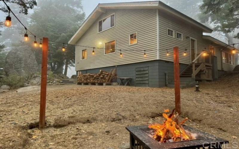 S'mores included!  Well built home in the forest with fun campfire area for chilly fall evenings!