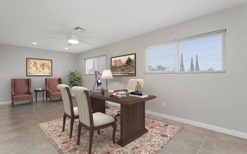 Upstairs Bonus Room - Virtually Staged