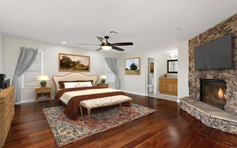 Upstairs Master Bedroom - Virtually Staged