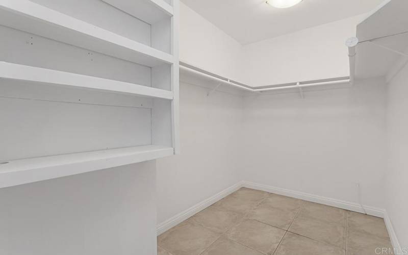 Upstairs Master Bedroom Walk-in Closet