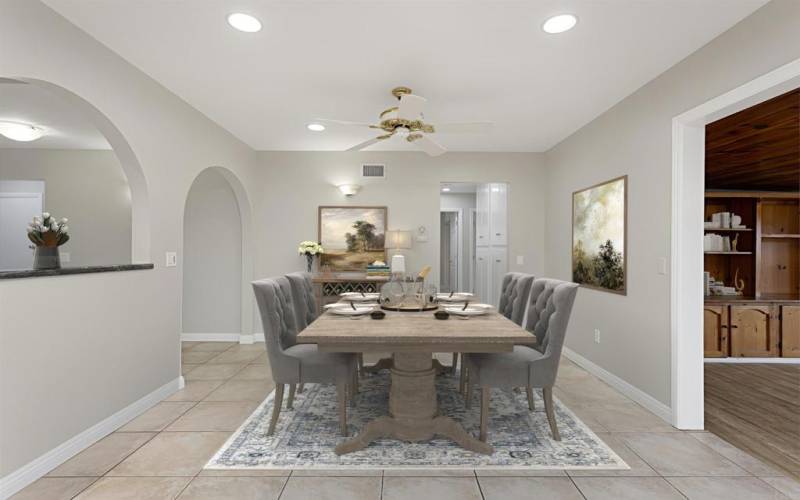 Dining Area - Virtually Staged