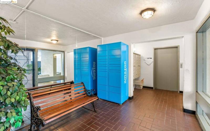 Amazon Lockers in your own elevator lobby