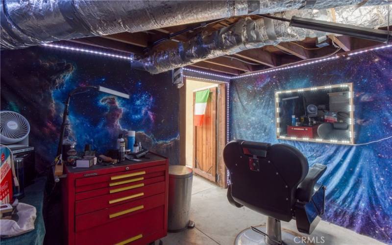 Basement barber shop