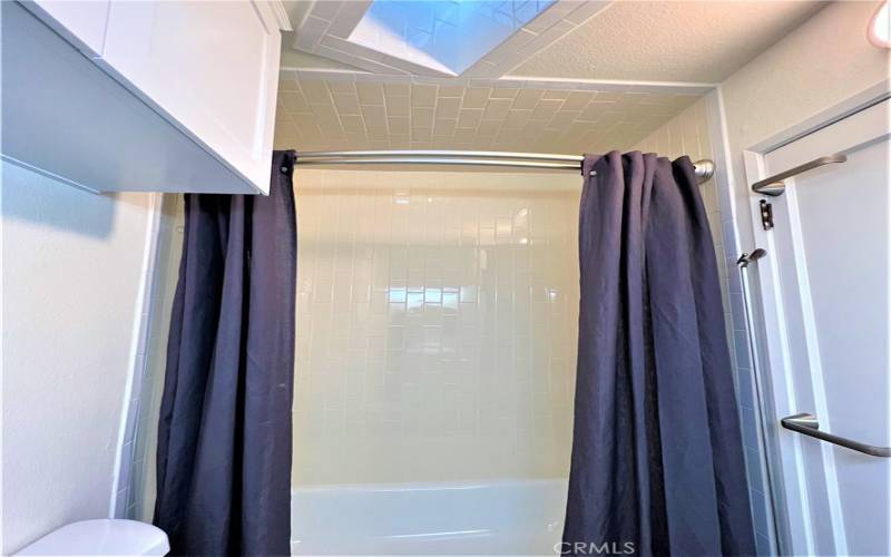 Shower with skylight