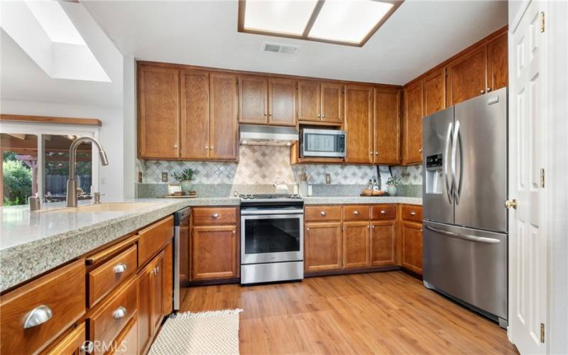 Beautiful large kitchen with pantry closet