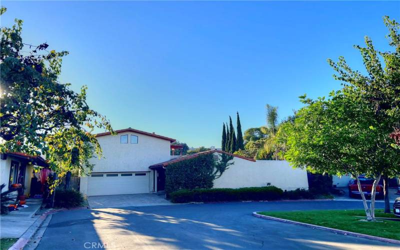 2 car garage with direct access, and driveway.