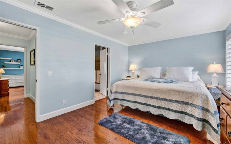 Light and bright master bedroom