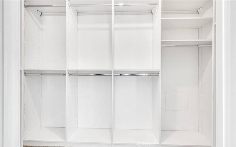 Custom closet system for a great closet!