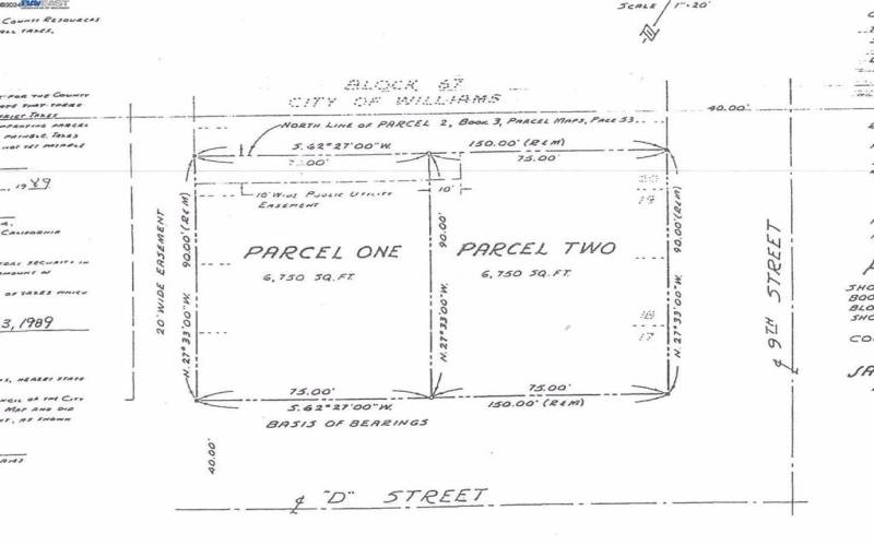 Subject Property Labeled 'Parcel One'