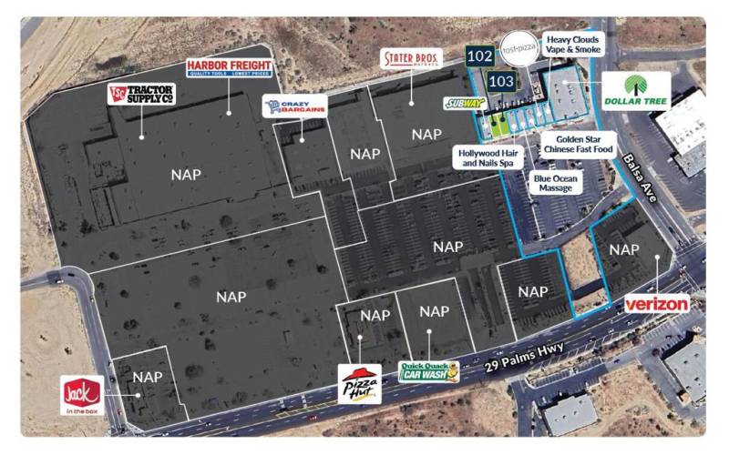 site plan 58100 29 palms hwy