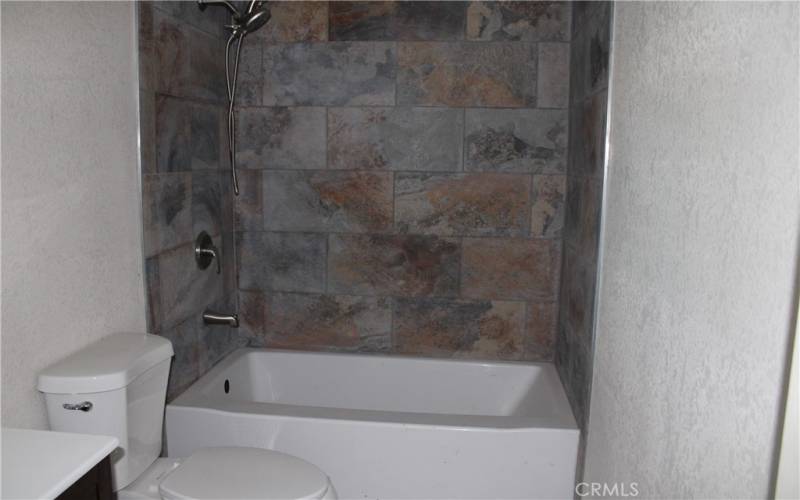 Stone tile in bathrooms