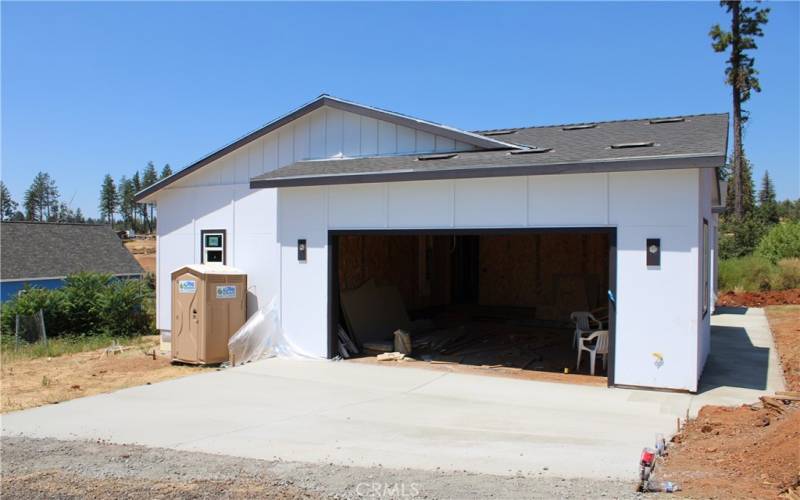 Garage, south facing