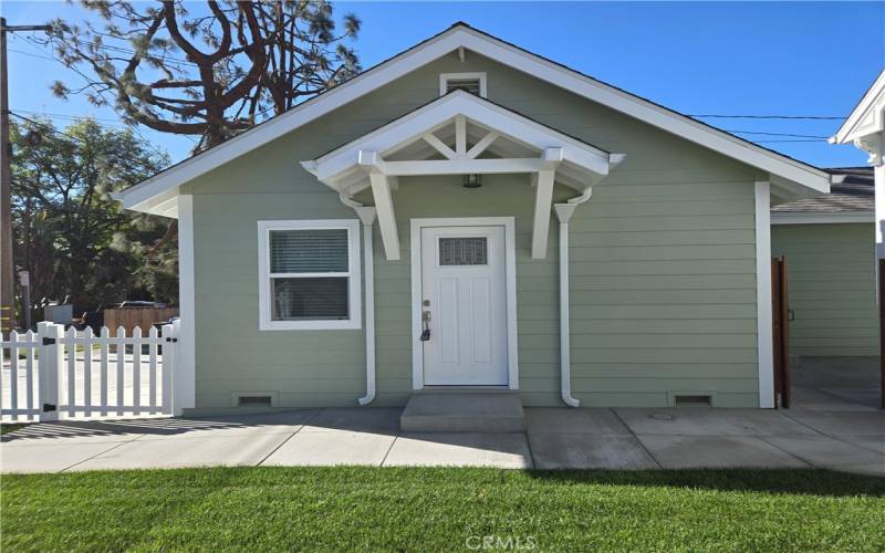 Porch and front door.