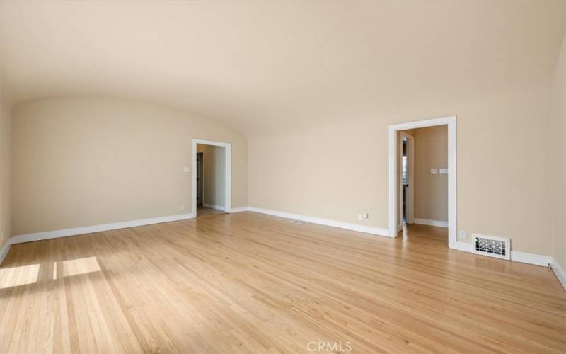 Huge Living Room with Refinished Hardwood Floors