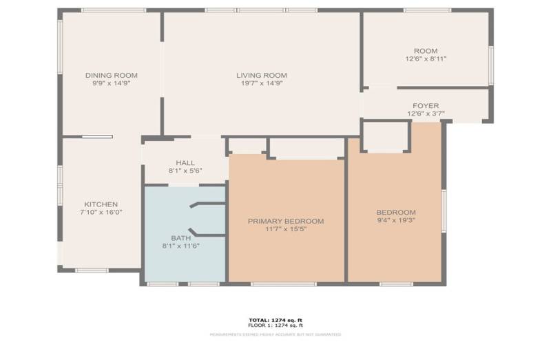 Floor Plan Taken by Photographer