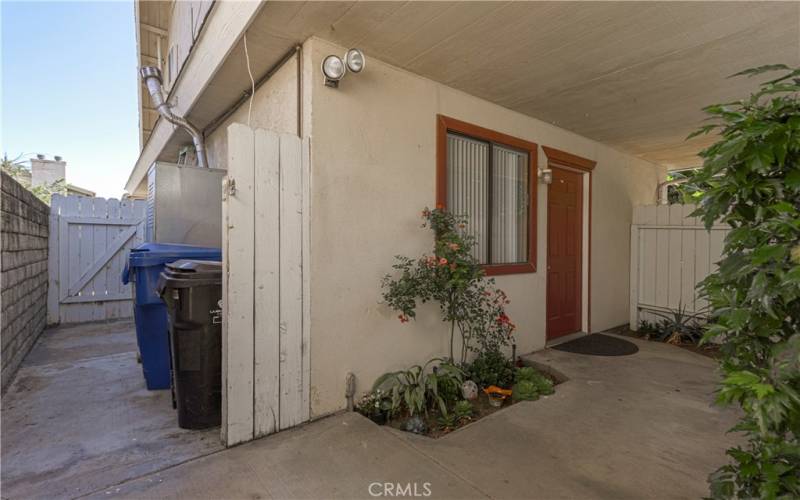 BACK HOUSE - front door