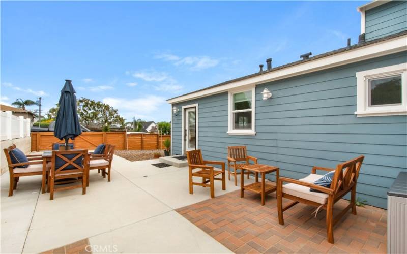 outdoor area and view of other door