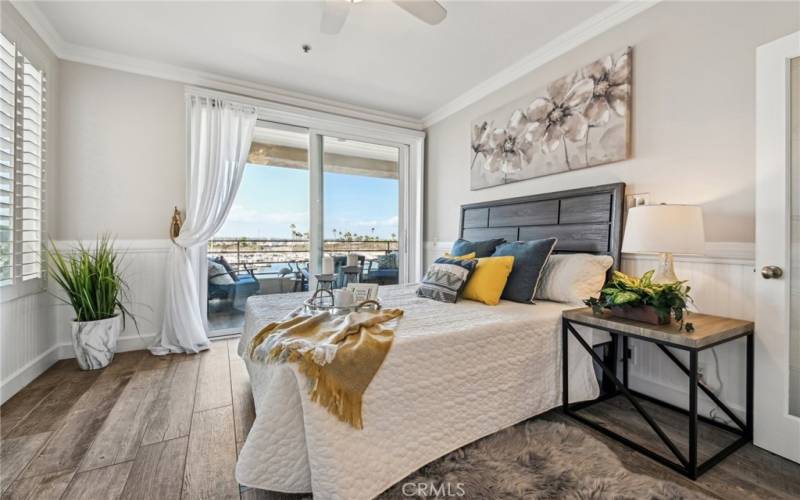 Cozy Bedroom with Harbor Views