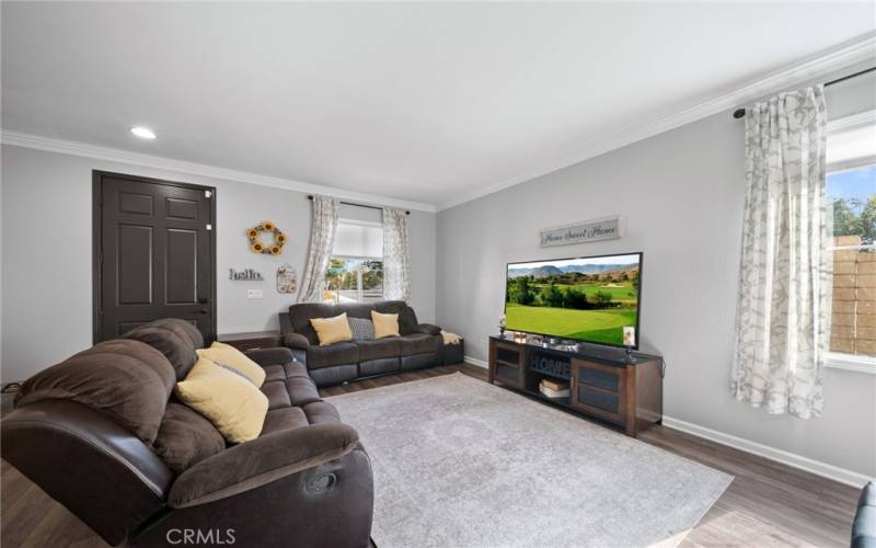 Living room with lots of natural light