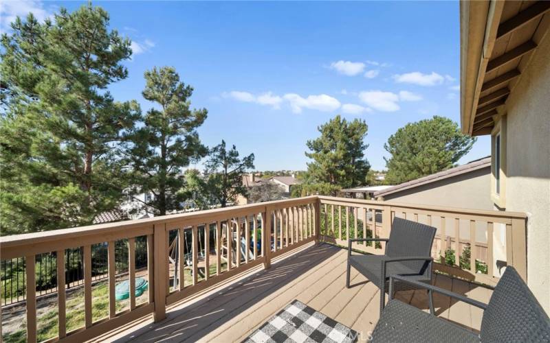 Balcony outside Primary Bedroom