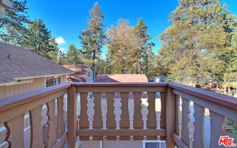 Balcony off loft