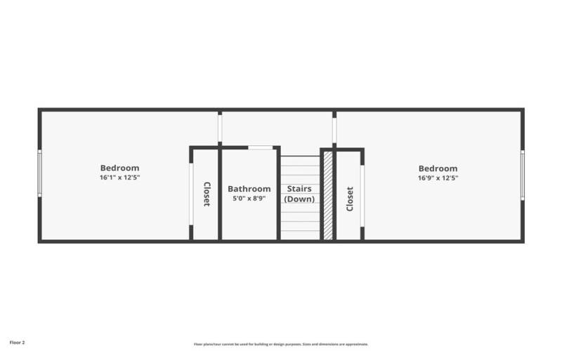 Floorplan- 2nd floor- these room dimensions are estimates only