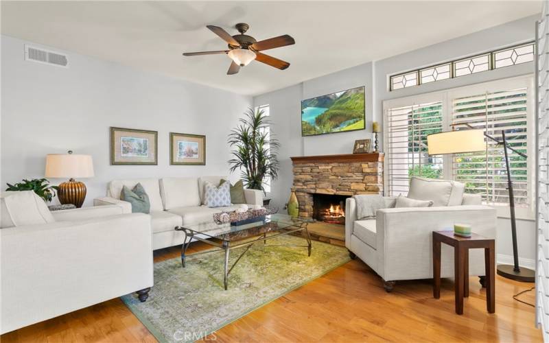 Living Room w/Cozy Fireplace